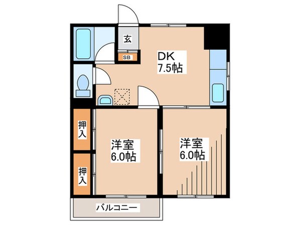 サンハイツの物件間取画像